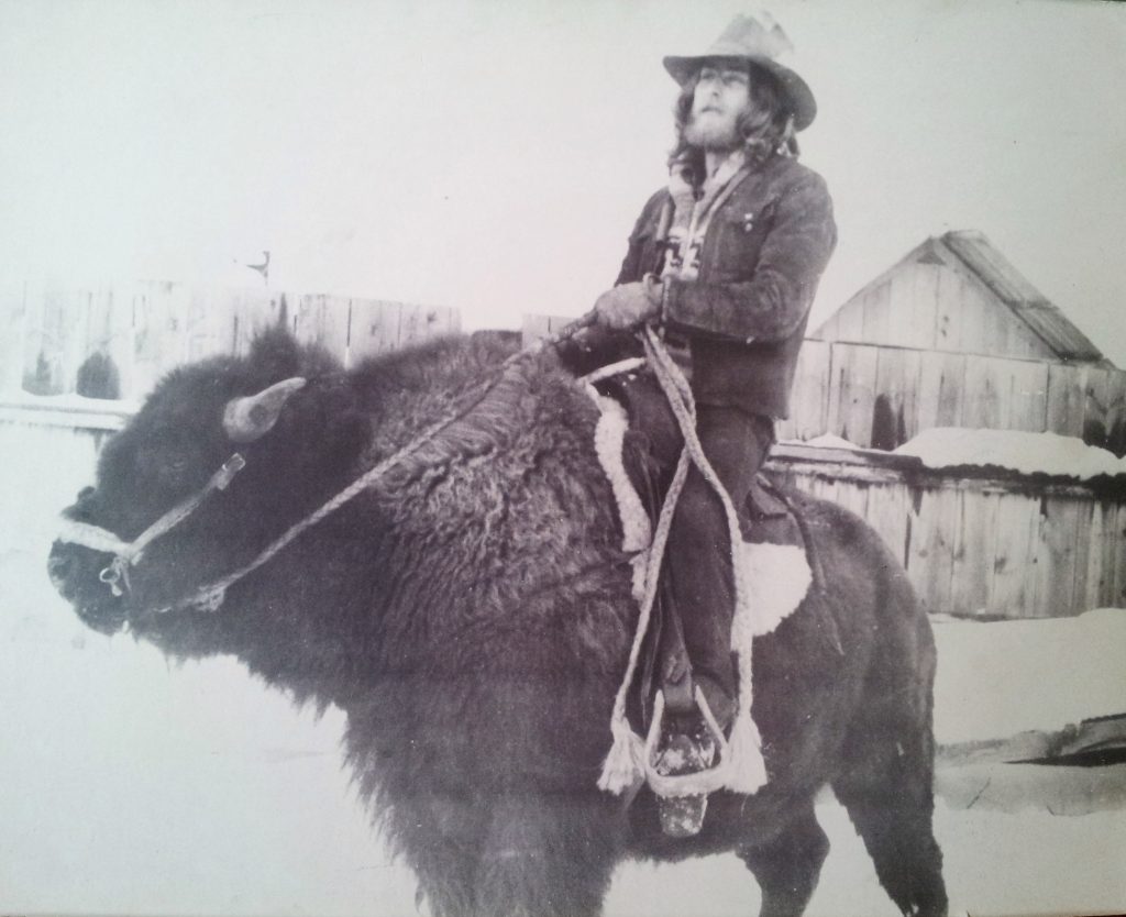 Boundary Ranch, Kananaskis, Alberta - Home of Guy on a Buffalo